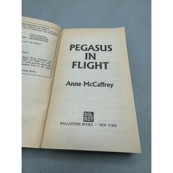 Pegasus In Flight By Anne McCaffrey Paperback 1990 Ballantine READ - Picture 6 of 6